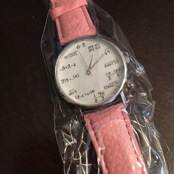 NEW Pink Math Statistical Women’s Fashion Watch - Picture 2 of 2